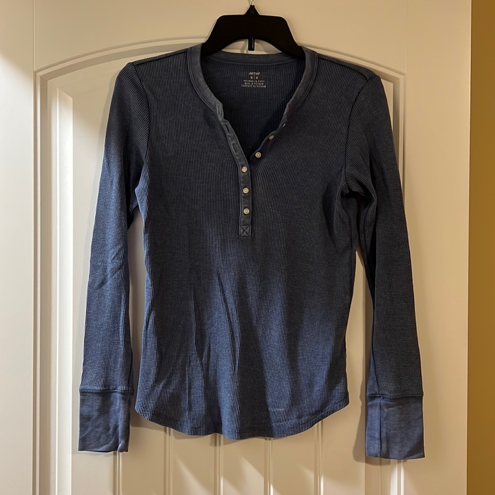 Aerie henley long sleeve
